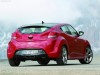 Hyundai Veloster 2012 rouge - angle arrière