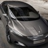 Le concept car Peugeot HX1 2011 vu du devant haut
